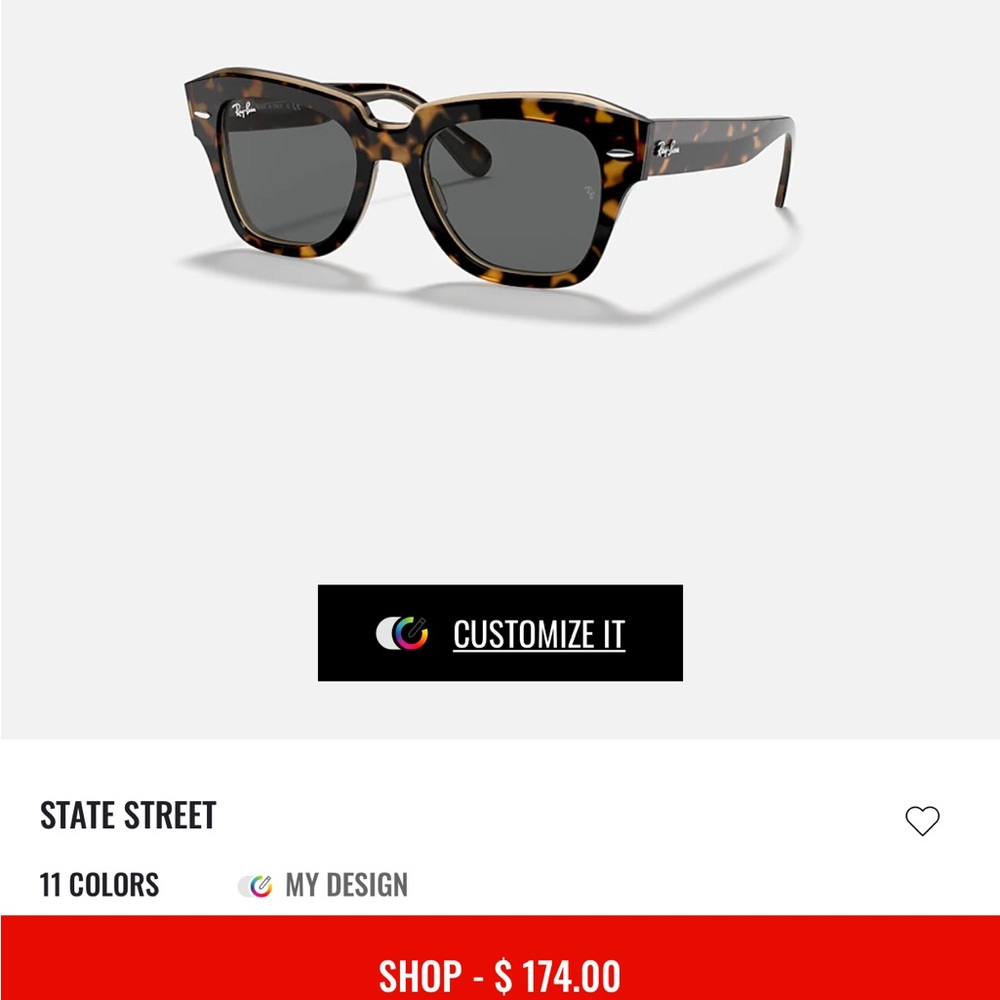 STATE STREET RayBan Sunglasses